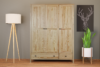 CUCULI TV-Schrank aus Kiefernholz mit Einlegeböde und Schubladen 140 cm eichenfarben eiche - Foto 4