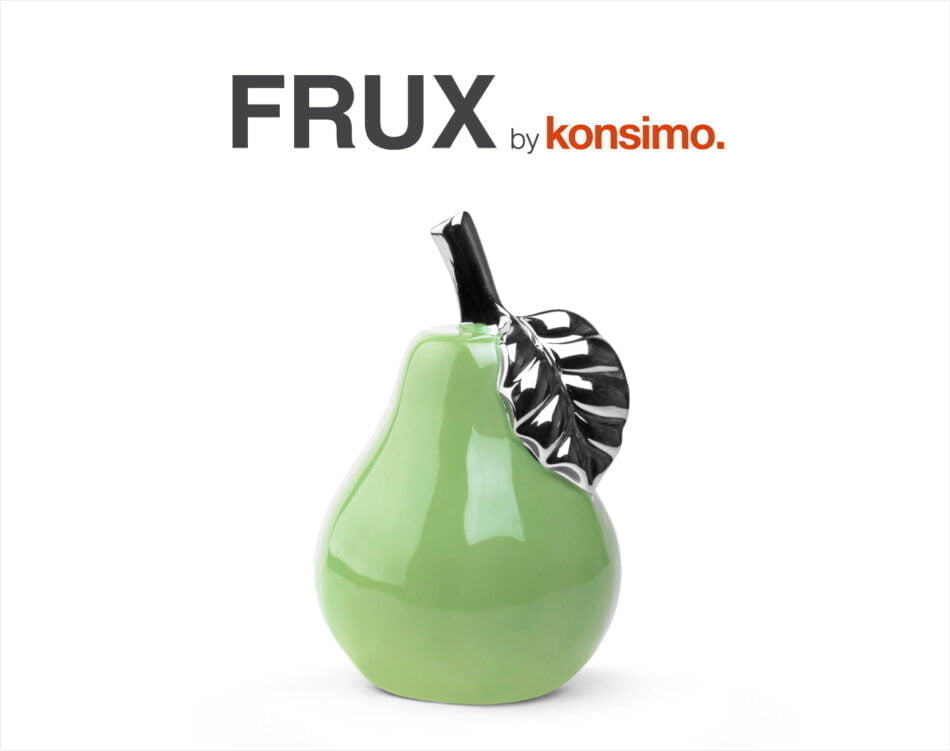 FRUX Birnen Figur grün/silber glänzend - Foto 1