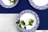 LIVIDUS Dessertteller weiß/blau - Foto 2