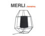 MERLI Loft-Stil Tischlampe 2tlg. schwarz - Foto 7
