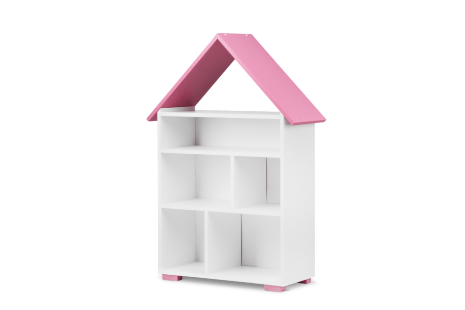 PABIS Bücherregal für ein Mädchen weiß weiß/rosa - Foto 2