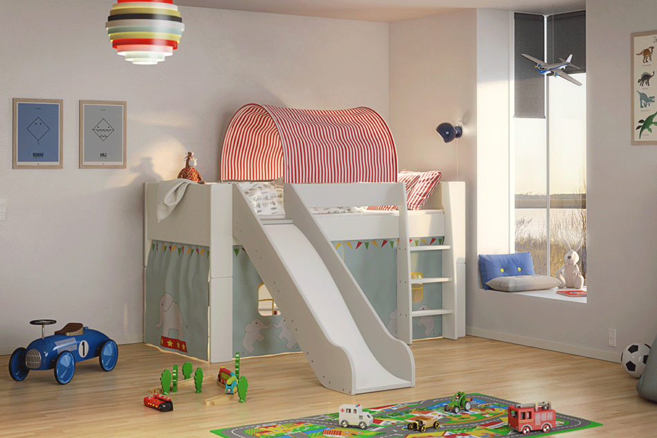 STEENS FOR KIDS Bett mit Rutsche gebleichtes kiefernholz - Foto 3