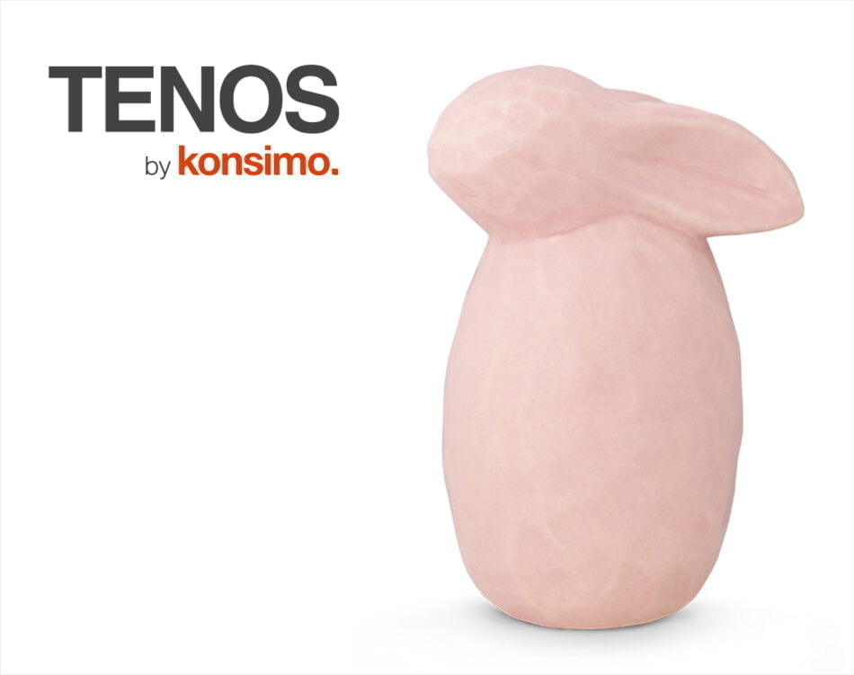 TENOS Kaninchen Figur blassrosa - Foto 3
