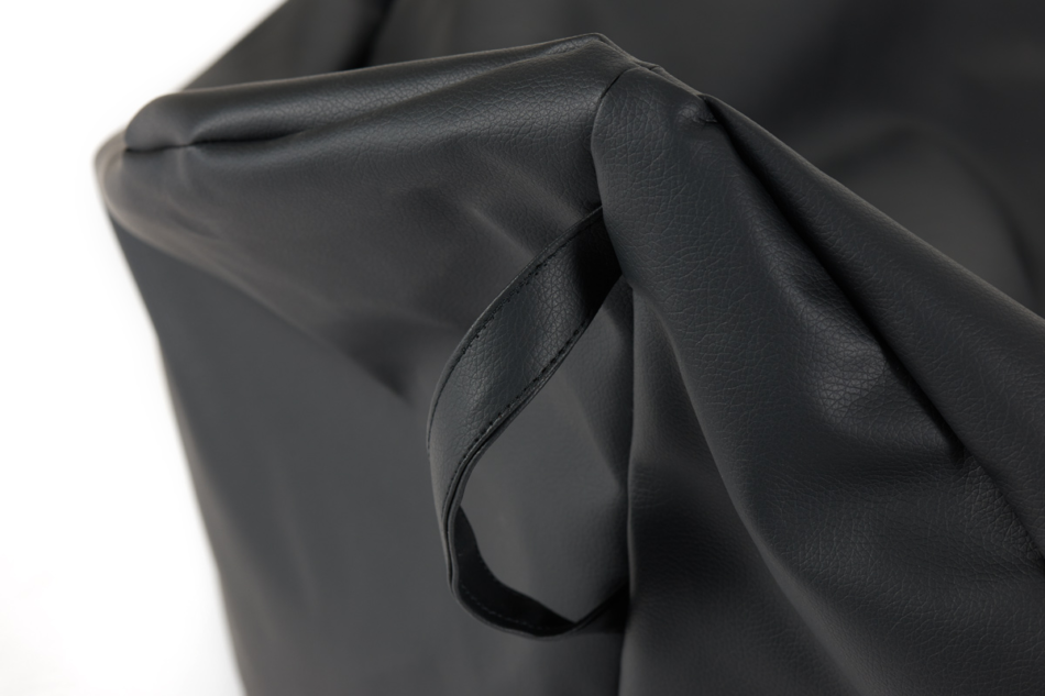 COSMO Sitzsack aus Öko-Leder in Schwarz schwarz - Foto 4