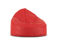 Sitzsack aus Lederoptik in Rot