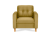 ERISO Gelber Velours-Sessel für das Wohnzimmer honig - Foto 1