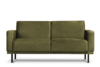 BARO Einfaches Zweisitzer-Sofa mit Metallfüßen oliv olive - Foto 1