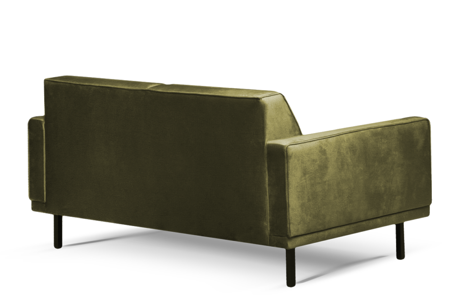 BARO Einfaches Zweisitzer-Sofa mit Metallfüßen oliv olive - Foto 3