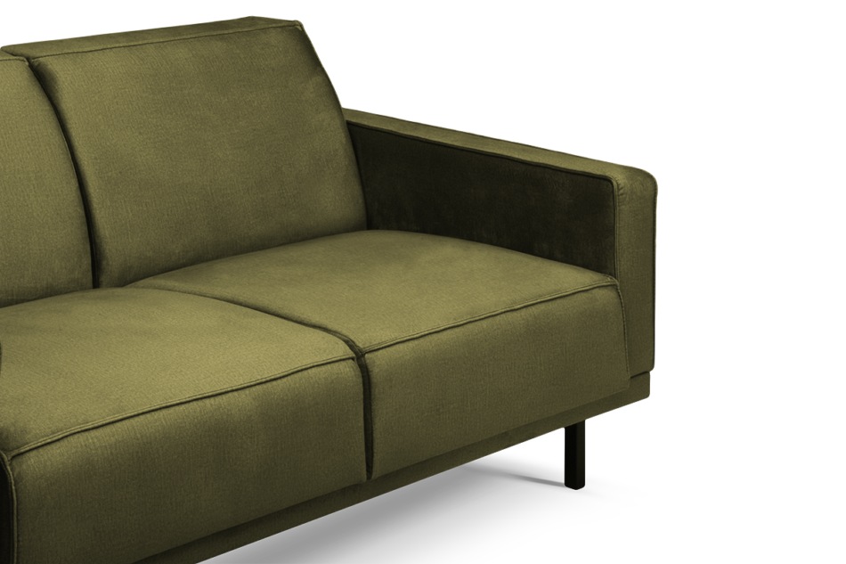 BARO Einfaches Zweisitzer-Sofa mit Metallfüßen oliv olive - Foto 4