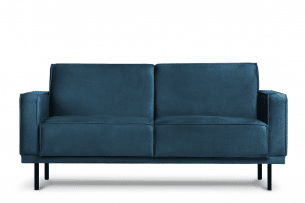 BARO, https://konsimo.de/kollektion/baro/ Einfaches Zweisitzer-Sofa mit Metallfüßen navy blau marineblau - Foto