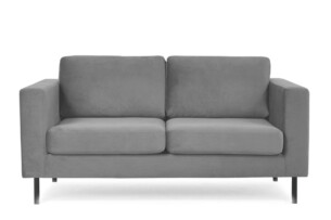 TOZZI, https://konsimo.de/kollektion/tozzi/ 2-Sitzer-Sofa aus Samt mit Metallbeinen in grau grau - Foto