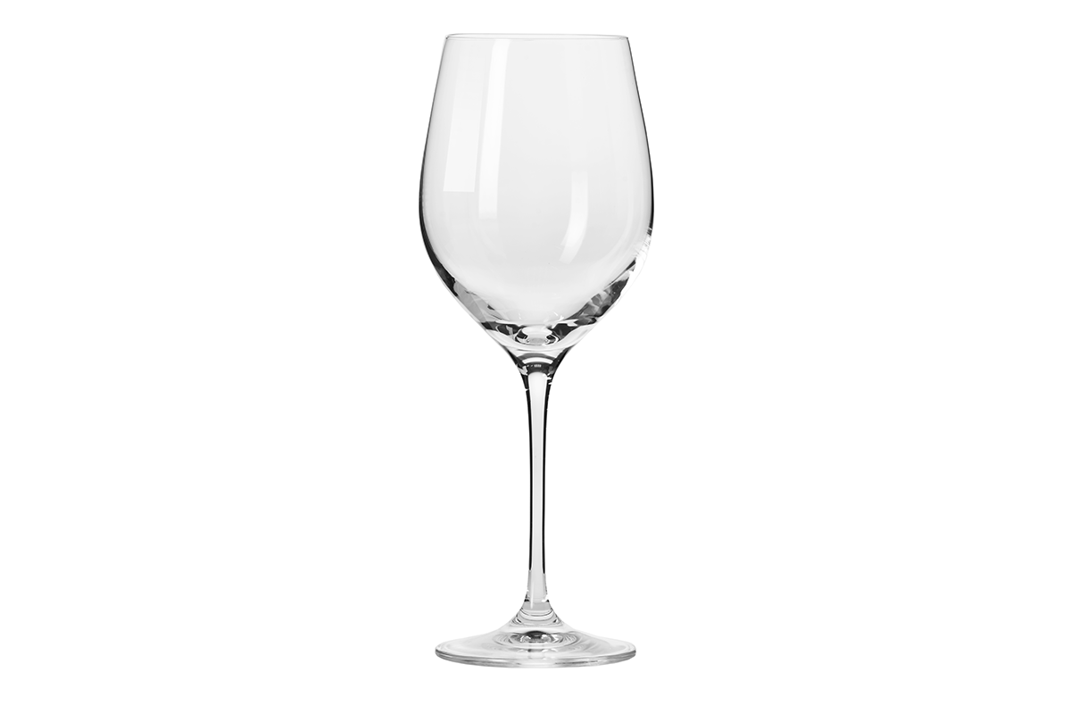 Weißes Weinglas (6 -teilig.)