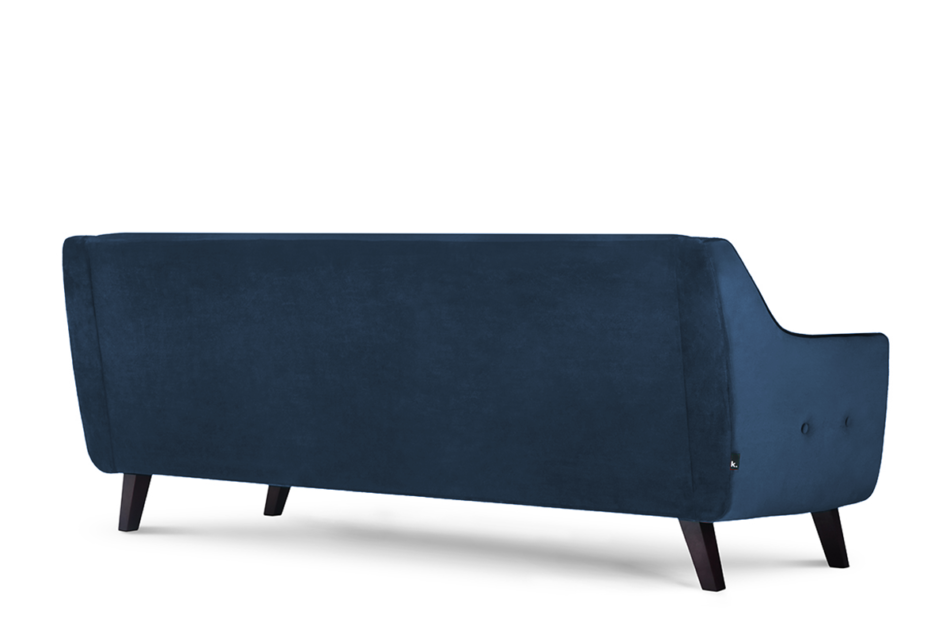 TERSO Scandinavian Sofa 3-Sitzer Sofa Velours Navy Blau marineblau - Foto 2