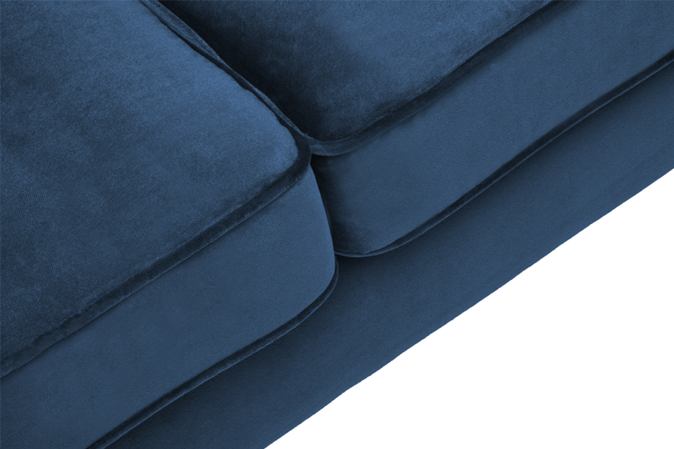 TERSO Scandinavian Sofa 3-Sitzer Sofa Velours Navy Blau marineblau - Foto 4