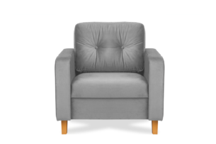 ERISO, https://konsimo.de/kollektion/eriso/ Grauer Velours-Sessel für das Wohnzimmer grau - Foto