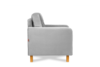 ERISO Grauer Velours-Sessel für das Wohnzimmer grau - Foto 4