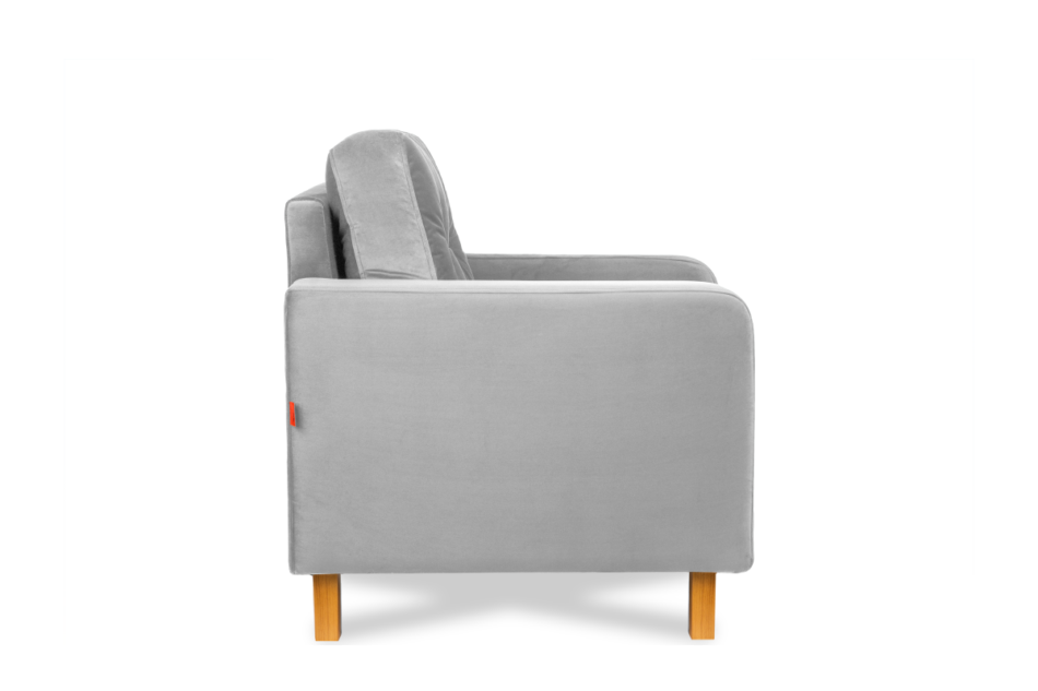 ERISO Grauer Velours-Sessel für das Wohnzimmer grau - Foto 3