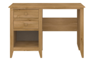 Holzschreibtisch mit Schubladen Eiche natur