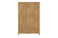 Holzkleiderschrank 3-türig Eiche natur