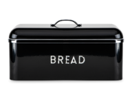 Kleiner Brotkasten aus schwarzem Stahl