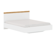 Bettgestell für Schlafzimmer 160 x 200 weiß / Eiche