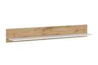 Hängeregal 150 cm für das Wohnzimmer weiß / Eiche
