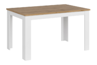 Klapptisch für das Wohnzimmer weiß / Eiche