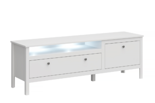 FARGE, https://konsimo.de/kollektion/farge/ Eleganter rtv-Schrank 160 cm weiß weiß - Foto