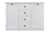 Kommode und Regale für das Wohnzimmer weiß