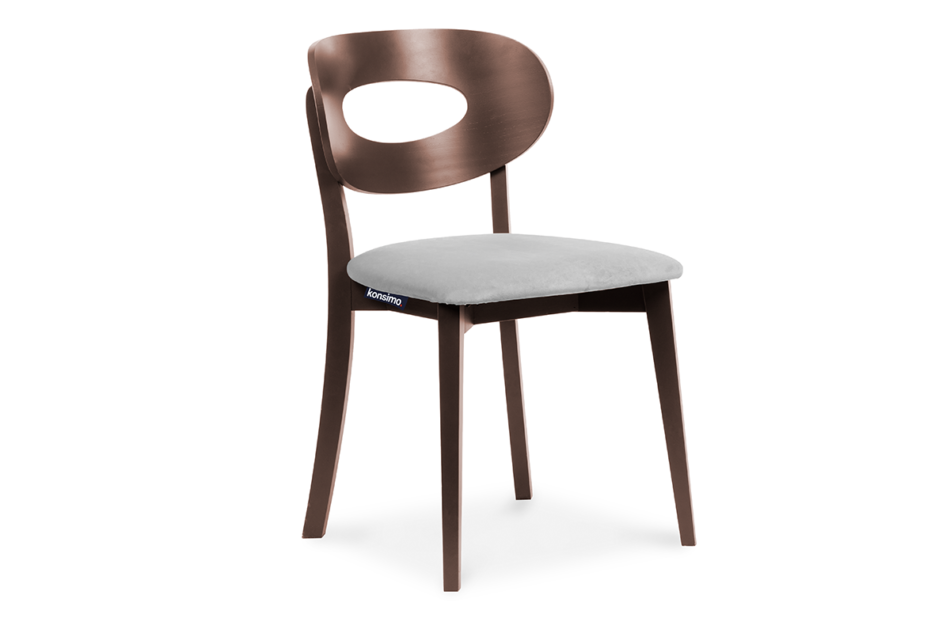 TANER Vintage Macho Stuhl grau 2tlg. grau/mahagoni - Foto 3