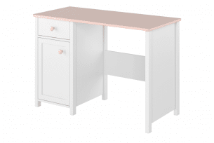 GIGLU, https://konsimo.de/kollektion/giglu/ Schreibtisch für ein kleines Mädchen weiß weiß/rosa - Foto
