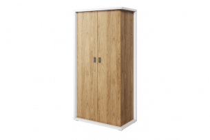 TINCTO, https://konsimo.de/kollektion/tincto/ Kleiderschrank für das Schlafzimmer hickoryholz natur/weiß - Foto