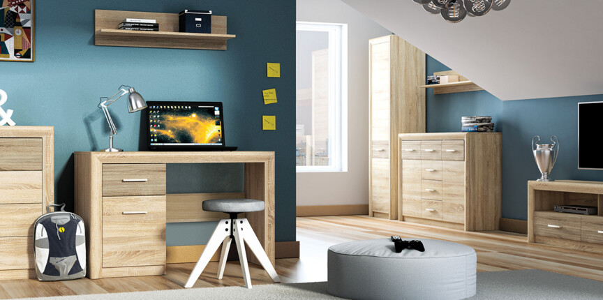 dąb sonoma we wnętrzach