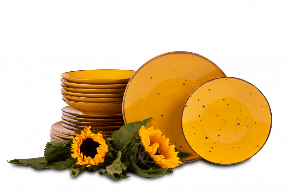 ALUMINA Porzellan-Tafelservice Cottage Yellow für 6 Personen cottage gelb - Foto 0