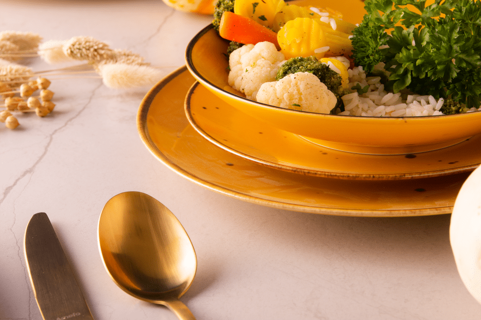 ALUMINA Porzellan-Tafelservice Cottage Yellow für 6 Personen cottage gelb - Foto 9