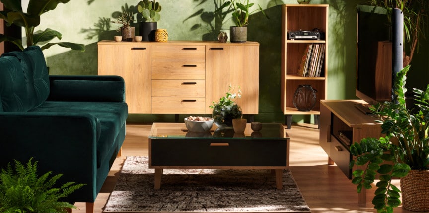 Stolik kawowy w stylu skandynawskim