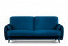 Moderne Schlafcouch aus Samt in Marineblau