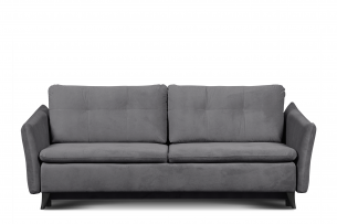 TENUS, https://konsimo.de/kollektion/tenus/ Dreisitzer-Sofa im klassischen Stil Mattvelours Grau grau - Foto