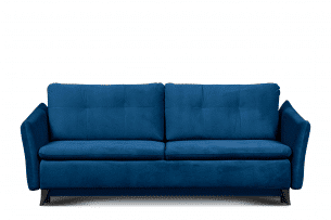 TENUS, https://konsimo.de/kollektion/tenus/ Dreisitzer-Sofa im klassischen Stil Mattvelours Marineblau granant - Foto