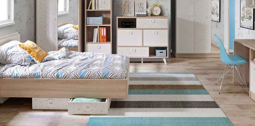 łóżko do pokoju młodzieżowego