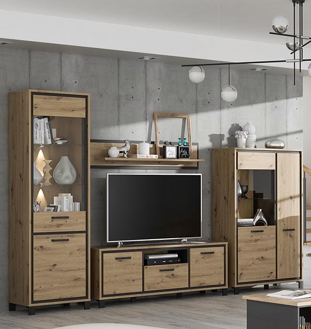 Witryna na książki loft