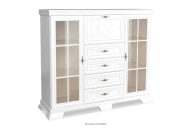 Kommode mit Bar und Vitrine