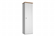 Schmaler Schrank mit Einlegeböden 50 cm Provence-Stil weiß