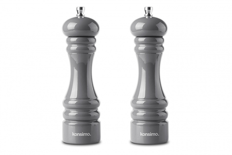 MILOS Mühlenset 18 cm 2 -teilig. grau grau - Foto 0