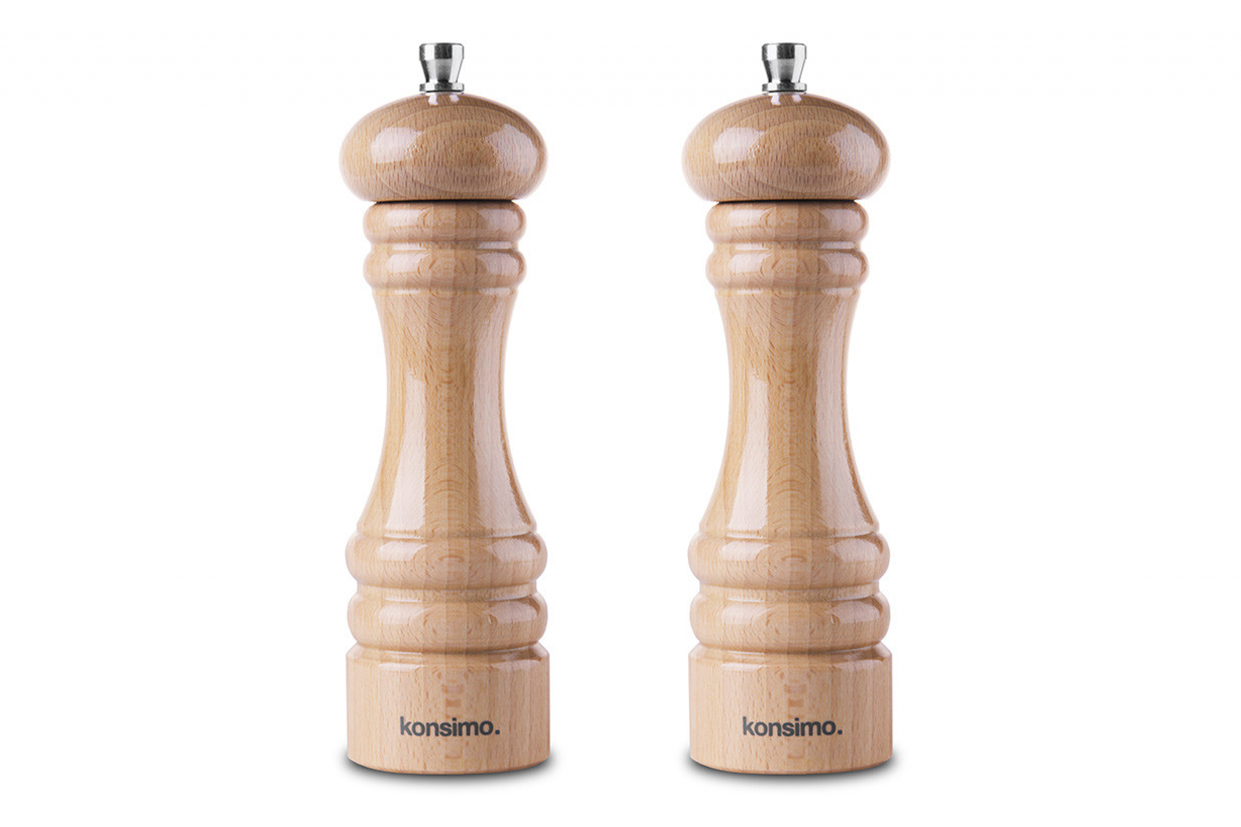 Mühlenset 18 cm 2 -teilig. Buche