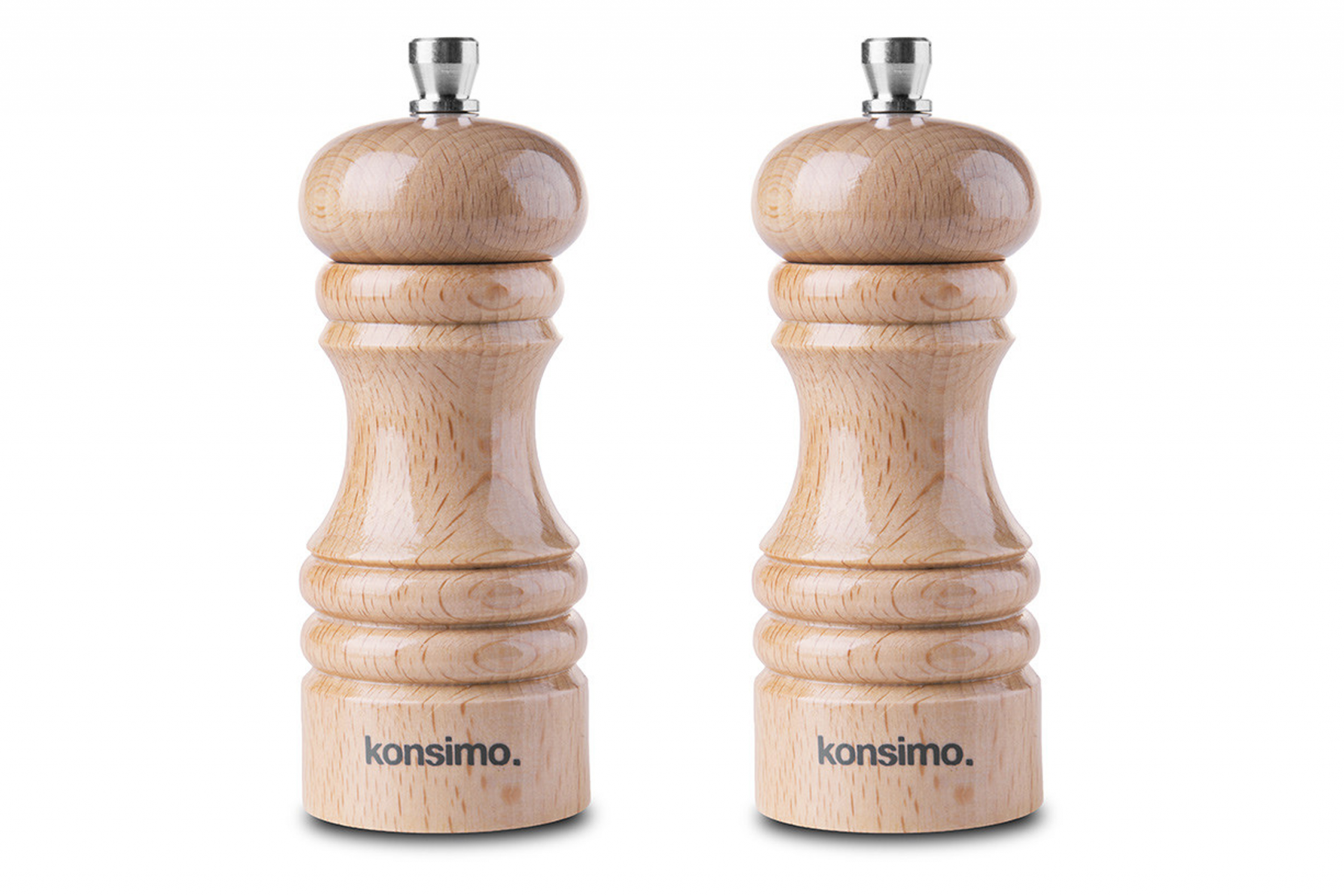 Mühlenset 12 cm 2 -teilig. Buche