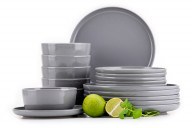 Tafelservice 6-Personen-Set (18 tlg.) grau