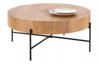 Niedriger Couchtisch mit Metallgestell