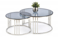 2er Set Couchtische Glamour Glas