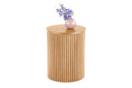 Kleiner runder Couchtisch aus Holz